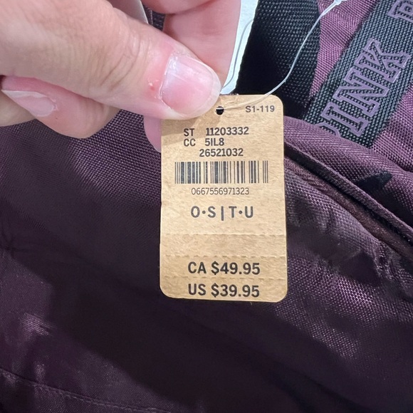 New NWT VS PINK Victoria Secret maroon classic backpack bag - Picture 3 of 7